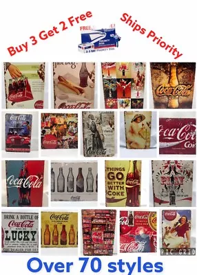 Coca Cola Classic Vintage Retro Tin Signs Wall Decor Pub Poster Club Tavern Shop • $7.99