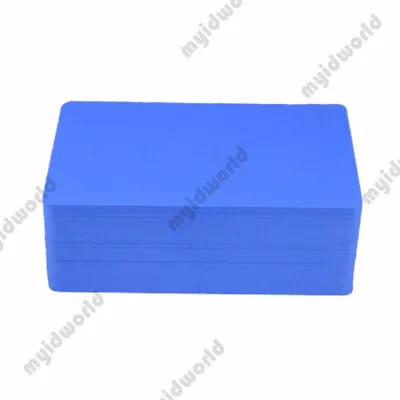 Hospital Blue PVC Cards CR80.30 Mil Credit Card Size - USA - 100 Pack • $18.50