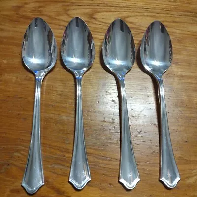 4 Oneida Silver Vernon-Ashley Silver Plate Spoons Place/Oval Soup Spoon 7  1917 • $15.30