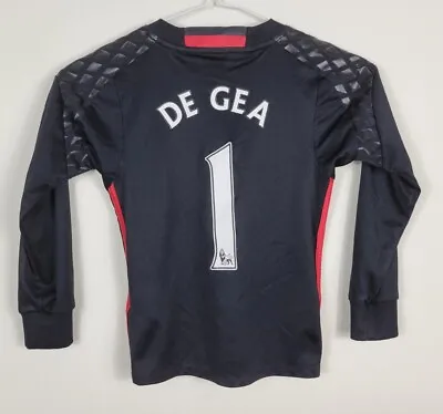 De Gea #1 Manchester United 2016 Adidas Goalkeeper Jersey Youth Size 2XS 5-6 • $79.99