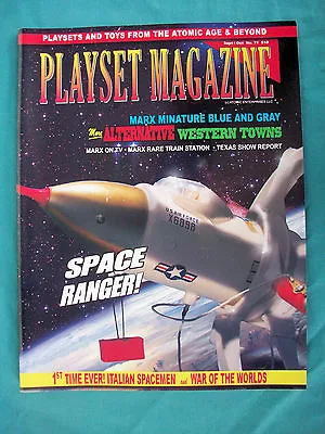 Playset Magazine #71 Marx Miniature Blue & Gray Playset + Italian Space Figures • $11