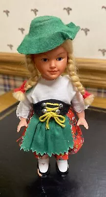 Vintage German Wind Up Doll- Tradional Costume W. Germany 6.75” • $14.99