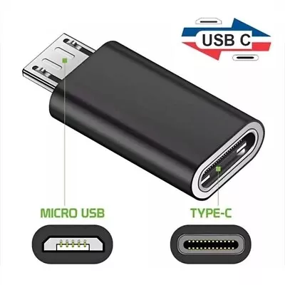 $3.50 • Buy USB C Type C Female To Micro USB Male Adapter Converter Connector