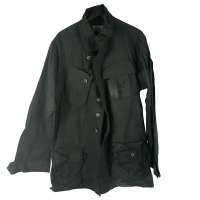 Vietnam War Slant Pocket Tropical Jacket Black Navy Seals • $175