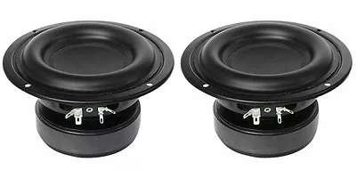 NEW (2) 5.25  SubWoofer Bass Speakers.4 Ohm Home Car Audio Woofer.6  Frame.PAIR • $145