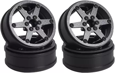 2.2 Inch Carbon Fiber Wheels W/ 12Mm Hex Hub For RC Competition Crawler MOA RC4W • $82.77