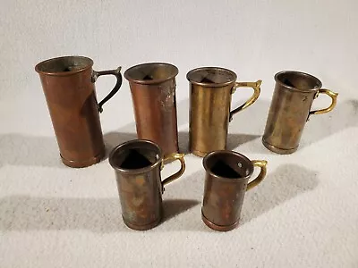 Vintage Jenzo Italy Solid Copper Measuring Cups Set Of 6 Vintage • $125