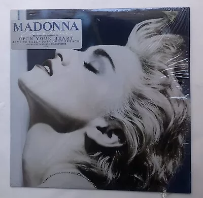 Madonna True Blue LP Record 1-25442 1986 Sire Excellent Condition Poster Vinyl • $14.95