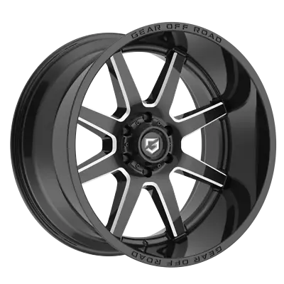 Gear Off-Road 18x9 Wheel Gloss Black Milled 762BM Pivot 6x135 +18mm Aluminum Rim • $228.99