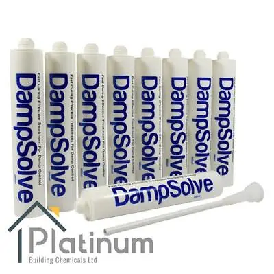 9 X DAMPSOLVE Damp Proof Injection Cream | DPC Course Rising Damp Treatment • £68.60
