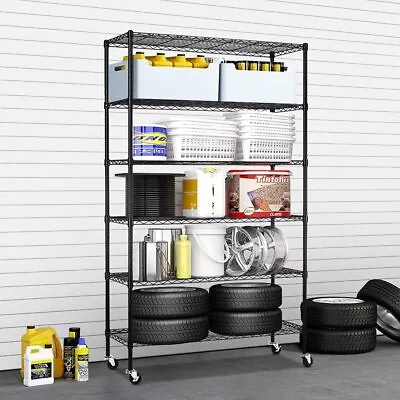 18 X48 X82  6 Tier Wire Shelving Unit NSF Metal Shelf Rack 2100 LBS Capacity • $114.83