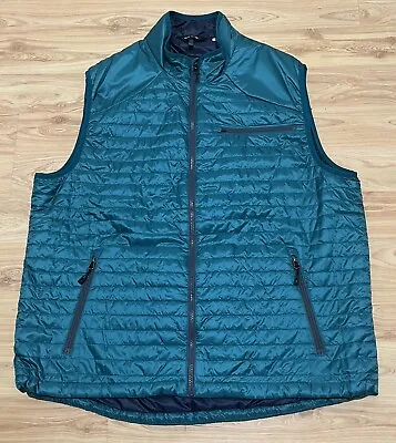 Orvis Primaloft Lightweight Packable Full Zip Puffer Vest Jacket Sz Xl Euc Teal • $39.99