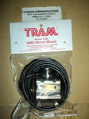 New MOTOROLA Mirror Mount NMO Steel Bracket 4 Antenna - 17' Cable MINI U SAVE $$ • $29.99