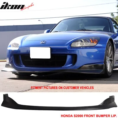 Fits 04-09 Honda S2000 AP2 AMS Style Front Bumper Lip Spoiler Unpainted PU • $65.53