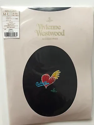Vivienne Westwood Culture Heart Tights Black 50denier Japan Size M~L • $49.80