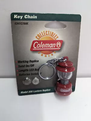 Brand New Coleman Collectable Red Miniature Lantern Keychain Light Vintage • $17.99