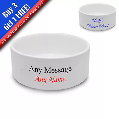 Personalised Cat Bowl Personalise With Any Name In Any Font • £15.95