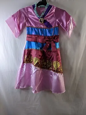 Disney Mulan Princess Costume Girls Small 4 To 6X Pink DRESS ONLY NO SASH New • $19.99