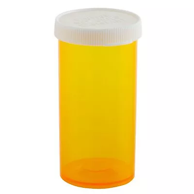 50x Plastic Reusable Empty Prescription Pill Vials Medicine Containers Bottles • $19.99