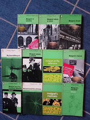 Eleven 1960's Maigret Books In Penguin; 2 Are First English Translations • £12.50