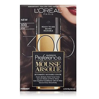 $94.99 • Buy Lot Of 6 L'Oreal Paris Superior Preference Mousse Absolue Hair Color! Free Ship!