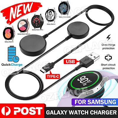 USB Charger Dock Cable Type C For Samsung Galaxy Watch 6 4 5 Pro 45 42 47 44 46 • $8.45