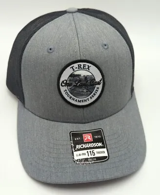 T-REX FISHING TOURNAMENT 2022 Hat Gray Adjustable Snapback Cap One Last Cast • $19.95