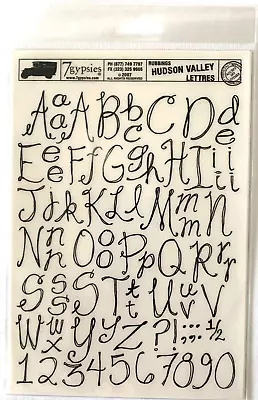 7 Gypsies Hudson Valley Rub-On Letters - 6  X 8  • $3