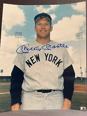 Mickey Mantle Autographed 8x10 Color Photo JSA Certified  • $375