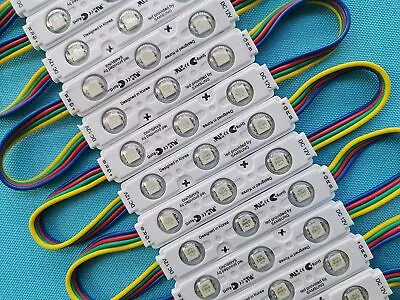 20-2000Pc 5050 SMD RGB LED Module Light Storefront Sign Lamp Injection With Lens • $53.99