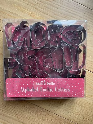 New Set Of 26 3’ Metal  Alphabet Letter Shaped Biscuit Pastry Cookie Cutters • £15