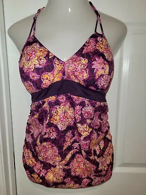 LOT OF 2 Motherhood Maternity Sz Medium  Floral Padded Tankini Swim Set EUC • $4