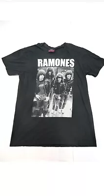 Ramones 1234 Adult Shirt Black Graphic Music Band Crew Neck Short Sleeve Size M • $15