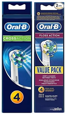 Genuine Oral B Cross Action Clean Braun Electric Toothbrush Heads Replacement • $14.77