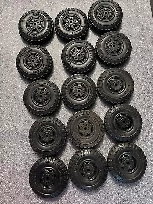 15 Vintage 2 1/2”Marx Lumar Rubber Toy Truck Tires X 15 Toy Parts Lot 8a NEW • $19