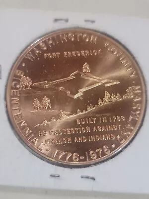 1976 Washington County Maryland Bicentennial Medal Coin Ft. Frederick • $20