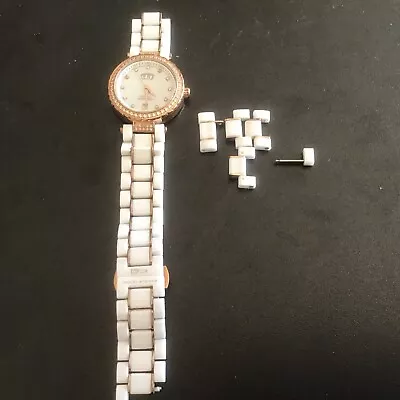 $13.50 • Buy Woman's Daniel Steiger Eden Ceramic And Diamond Watch - 9066 WL