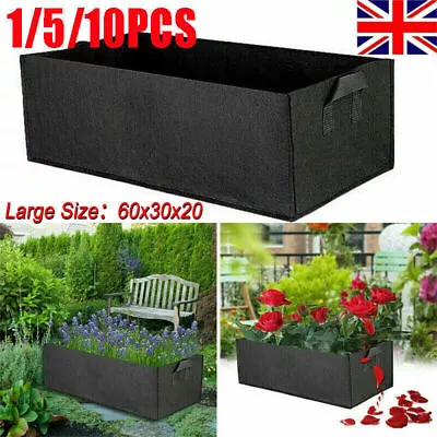 1-10PCS Large Plant Grow Bags Potato Fruit Vegetable Garden Planter Growing Bag • £2.99