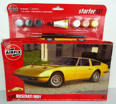 Airfix Maserati Indy Starter Set  1:32 Model Kit A55309 - Damaged Box • $24.99