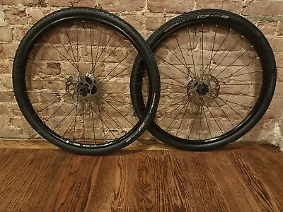  700c Disc Wheelset - Bontrager TLR Front/WTB I23 Rear (12x100/142) Thru Axle  • $99