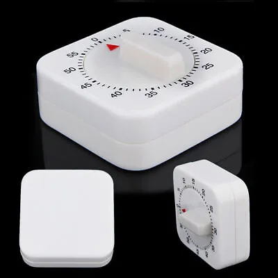1Hr/60Min Mechanical Timer Game Count Down Counter Alarm Kitchen Cooking Tool • $3.99