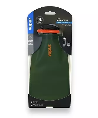 VAPUR Flexible Water Bottle W/Carabiner 0.7L/23fl Oz (Olive Green) Hiking - NEW • $7.95