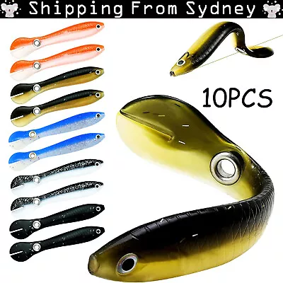 $10.60 • Buy 10Pcs Fishing Lures Fake Bait,Soft Bionic Fishing Lure Saltwater & Freshwater AU