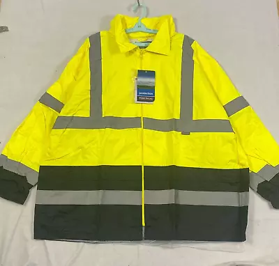 Portwest Safety Jacket Yellow Black Long Sleeve Outdoor Protection Mens Size 4XL • $21