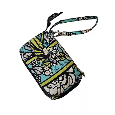 Vera Bradley Wristlet Wallet Island Blooms Pattern Zip Around • $19.99