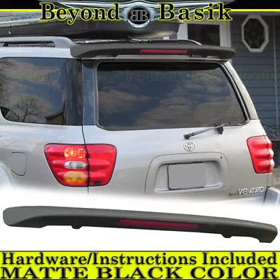 For 2001-2005 2006 2007 Toyota Sequoia MATTE BLACK Factory Style Spoiler W/LED • $88.99