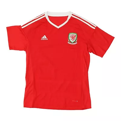 Wales 2016 Adidas Mens Red Home Shirt | International Football Sportswear VTG • £50