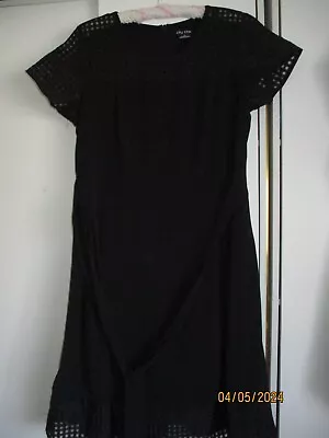 City Chic Sz XS Black Dress Ties At Back. • $10