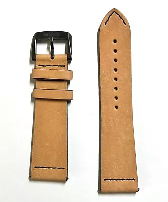 Original MIDO Multifort 23mm Beige Leather Watch Band Strap With Buckle M032607A • $98