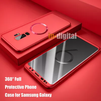 360° Phone Case For Samsung Galaxy S6 Edge+ S7 Edge S8+ S9+ Note8 9 Full Cover • £5.93